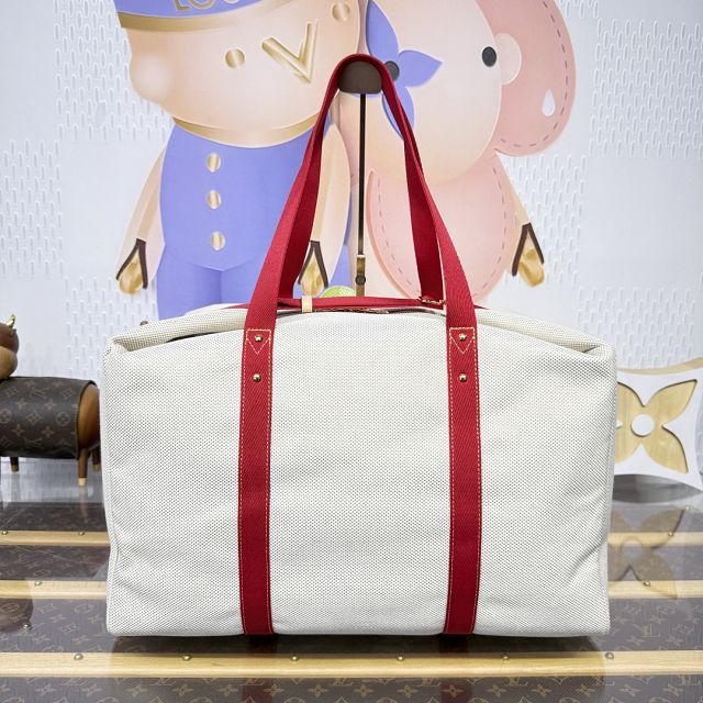 Louis vuitton original cotton voyageur bag M28509 red