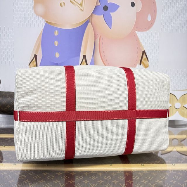 Louis vuitton original cotton voyageur bag M28509 red