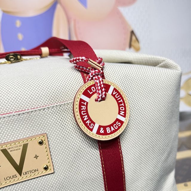 Louis vuitton original cotton voyageur bag M28509 red