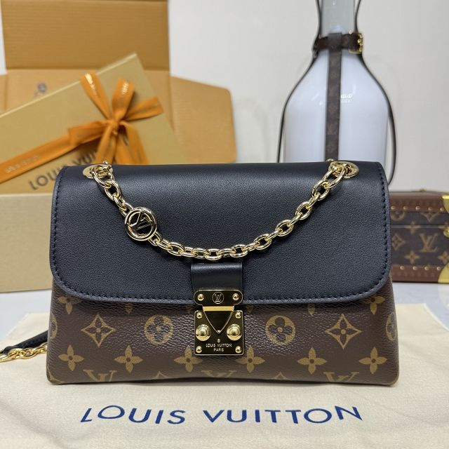 Louis vuitton original monogram canvas madeleine BB M28424 black 