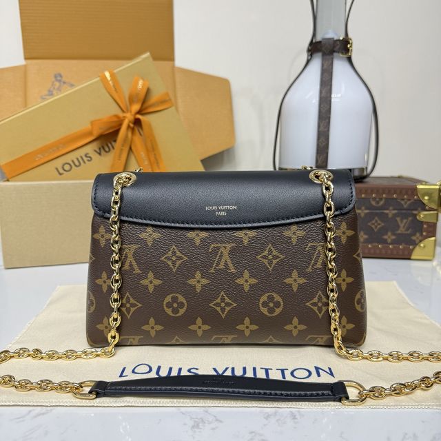 Louis vuitton original monogram canvas madeleine BB M28424 black 