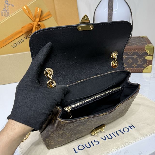 Louis vuitton original monogram canvas madeleine BB M28424 black 