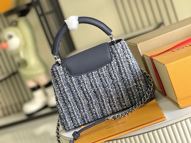Louis vuitton original sequins capucines BB handbag M12948 blue