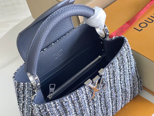 Louis vuitton original sequins capucines BB handbag M12948 blue
