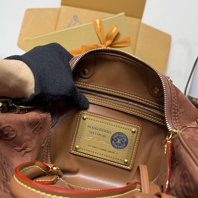 Louis vuitton original suede calfskin speedy P9 30 M21122 brown