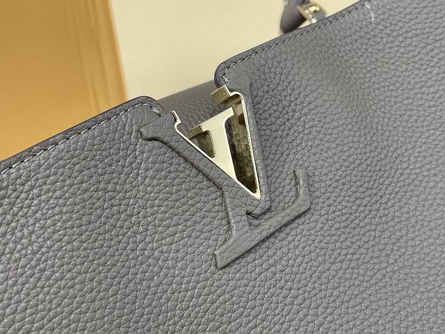 Louis vuitton original calfskin capucines visionnaire GM handbag M26259 grey