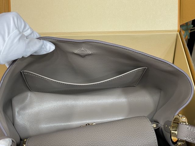 Louis vuitton original calfskin capucines visionnaire GM handbag M26259 grey