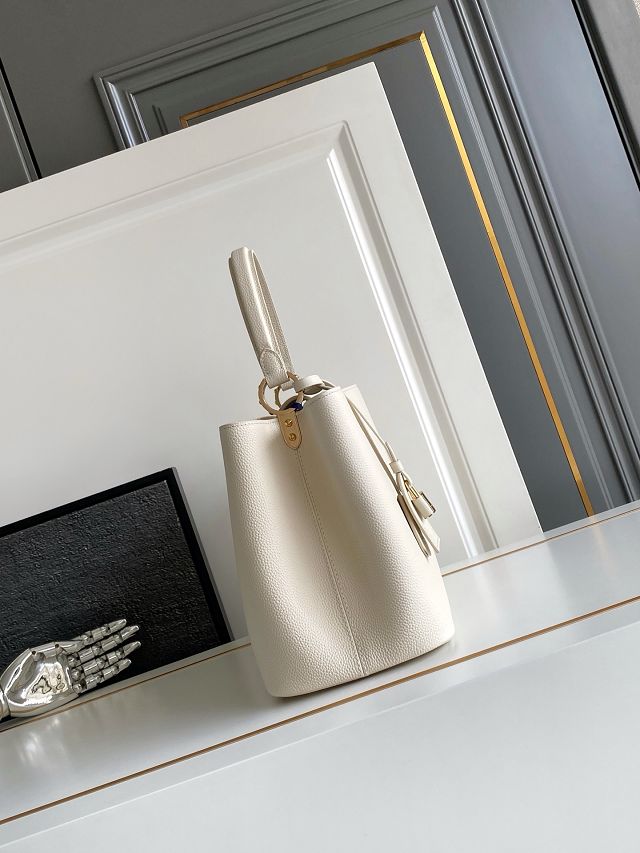 Louis vuitton original calfskin capucines visionnaire GM handbag M26259 off-white