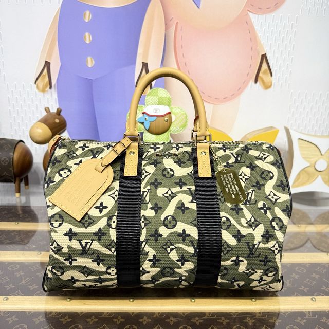 Louis vuitton original cotton speedy 35 M95773 green