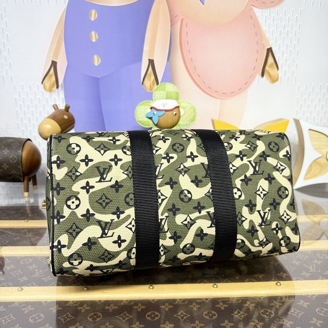 Louis vuitton original cotton speedy 35 M95773 green