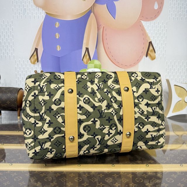 Louis vuitton original cotton tote handbag M95783 green