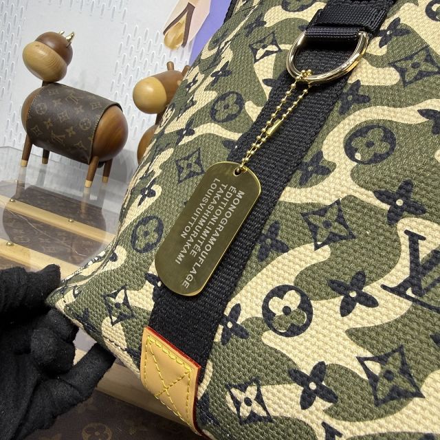 Louis vuitton original cotton tote handbag M95783 green