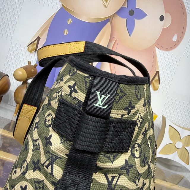 Louis vuitton original cotton tote handbag M95783 green