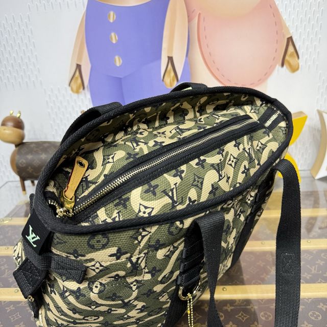 Louis vuitton original cotton tote handbag M95783 green