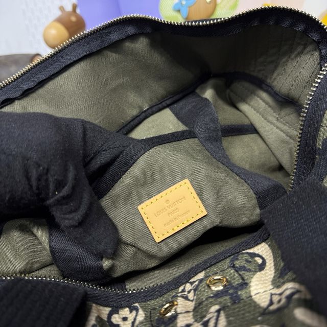 Louis vuitton original cotton tote handbag M95783 green