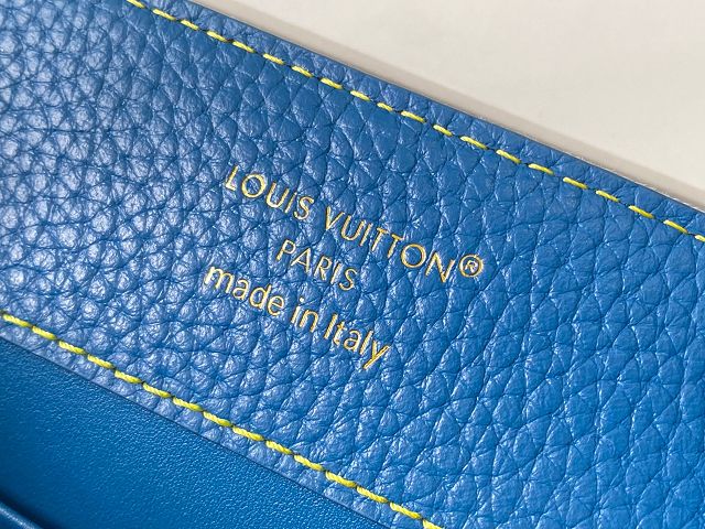 Louis vuitton original denim capucines BB handbag M27302 blue