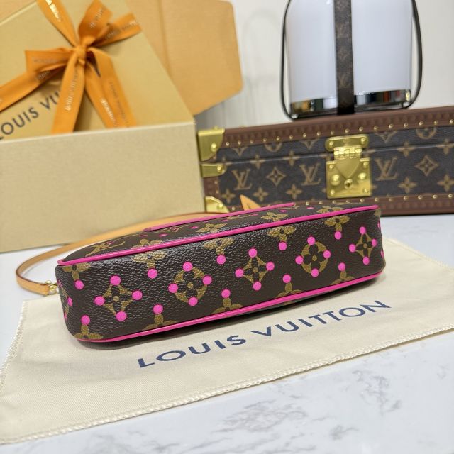 Louis vuitton original monogram canvas pochette accessoires M29001 fuchsia