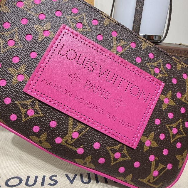 Louis vuitton original monogram canvas pochette accessoires M29001 fuchsia