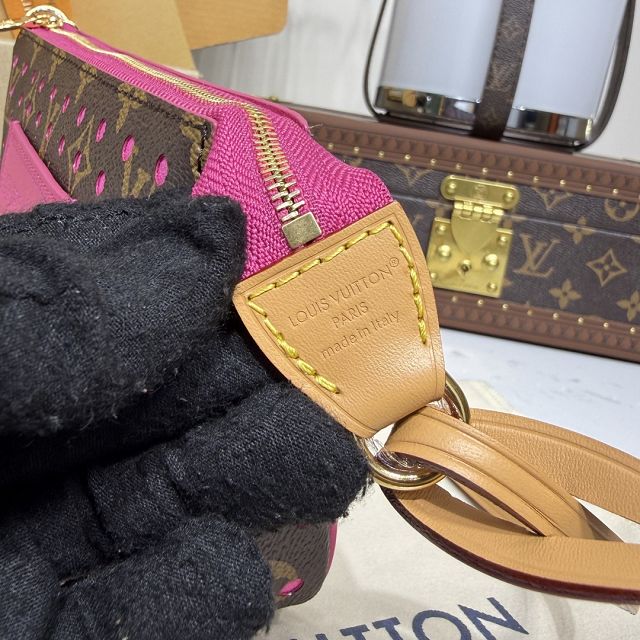 Louis vuitton original monogram canvas pochette accessoires M29001 fuchsia