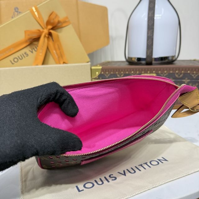 Louis vuitton original monogram canvas pochette accessoires M29001 fuchsia