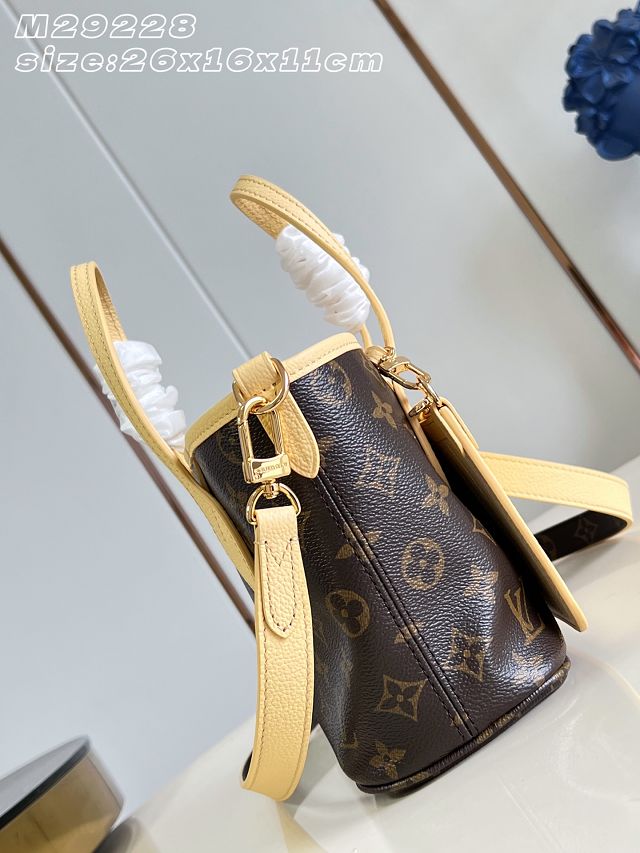 Louis vuitton original calfskin&canvas neverfull Inside out BB M29228 yellow