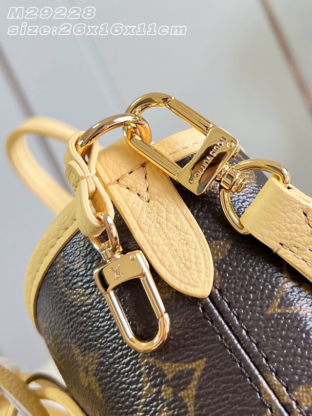 Louis vuitton original calfskin&canvas neverfull Inside out BB M29228 yellow