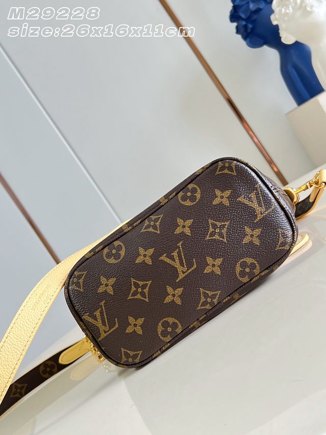 Louis vuitton original calfskin&canvas neverfull Inside out BB M29228 yellow
