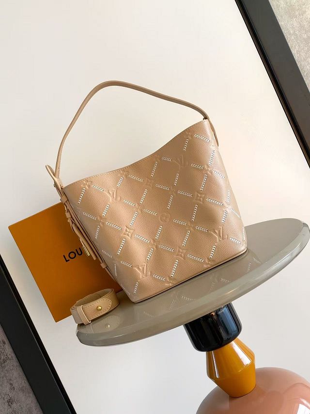 Louis vuitton original calfskin all In MM handbag M28524 hazelnut