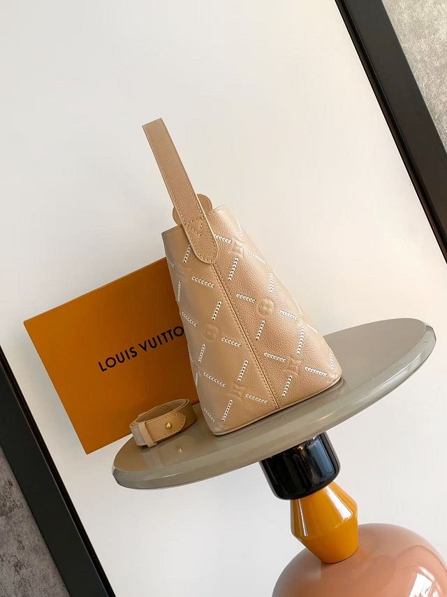 Louis vuitton original calfskin all In MM handbag M28524 hazelnut