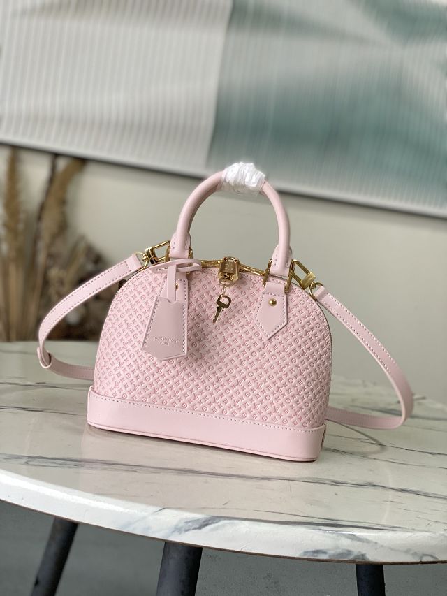 Louis vuitton original calfskin alma BB M29416 light pink