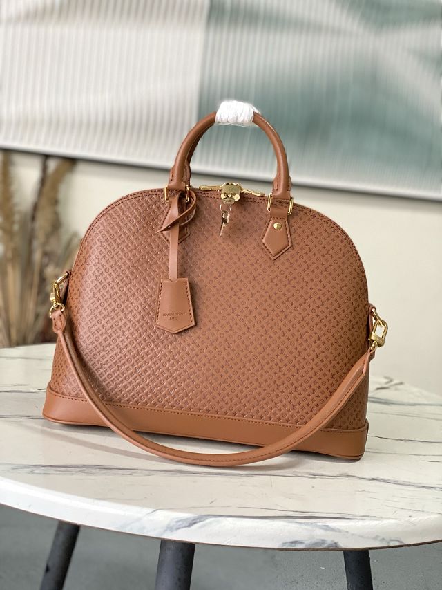 Louis vuitton original calfskin alma MM soft M28517 brown