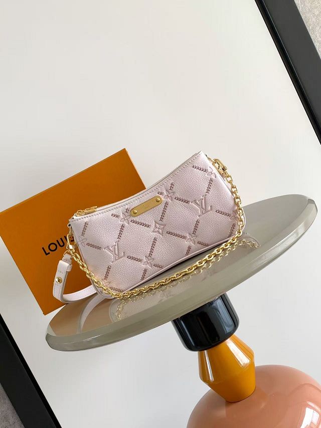 Louis vuitton original calfskin liv pochette M29495 light pink
