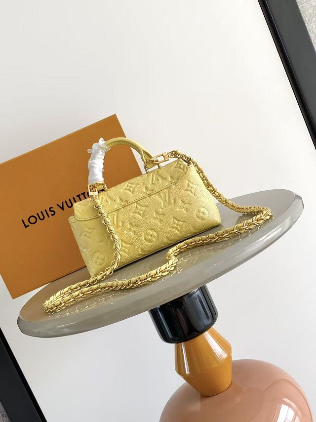 Louis vuitton original calfskin nano madeleine bag M29378 yellow