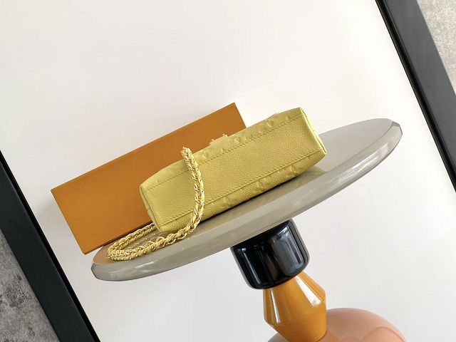 Louis vuitton original calfskin nano madeleine bag M29378 yellow