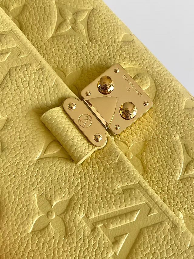 Louis vuitton original calfskin nano madeleine bag M29378 yellow
