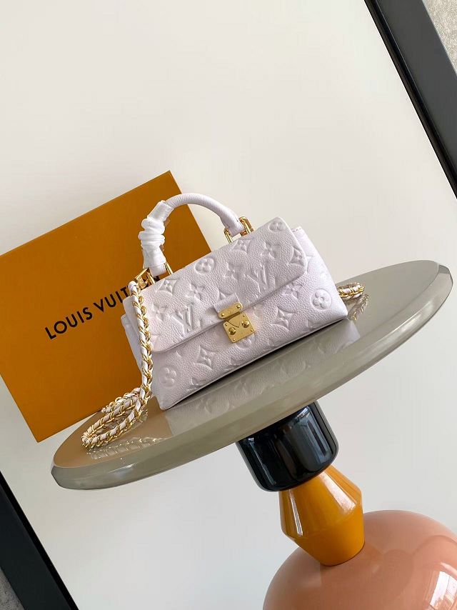 Louis vuitton original calfskin nano madeleine bag M29380 light purple