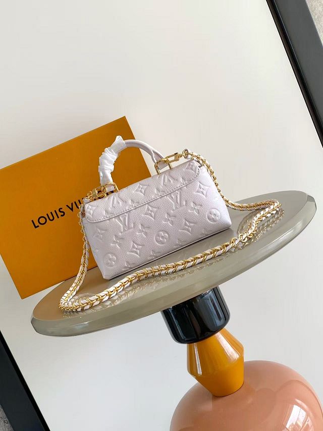 Louis vuitton original calfskin nano madeleine bag M29380 light purple