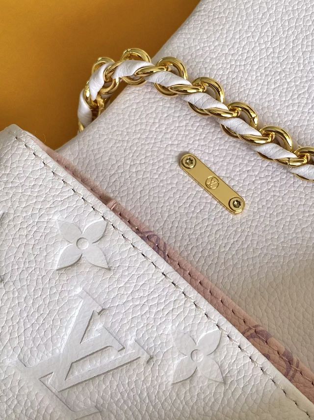 Louis vuitton original calfskin nano madeleine bag M29380 light purple