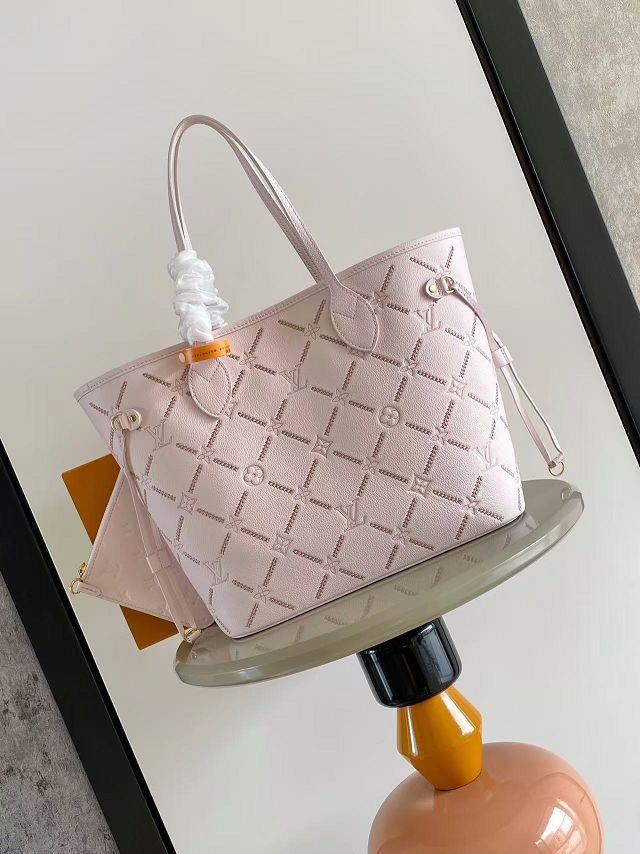 Louis vuitton original calfskin neverfull MM M28527 light pink