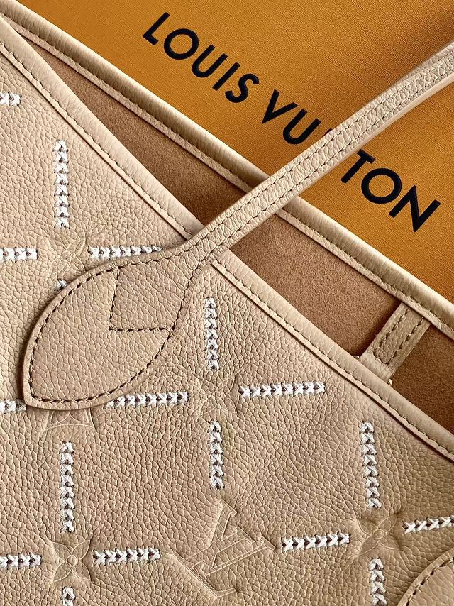 Louis vuitton original calfskin neverfull MM M29486 hazelnut