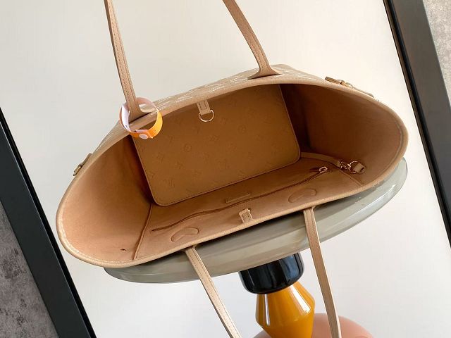 Louis vuitton original calfskin neverfull MM M29486 hazelnut