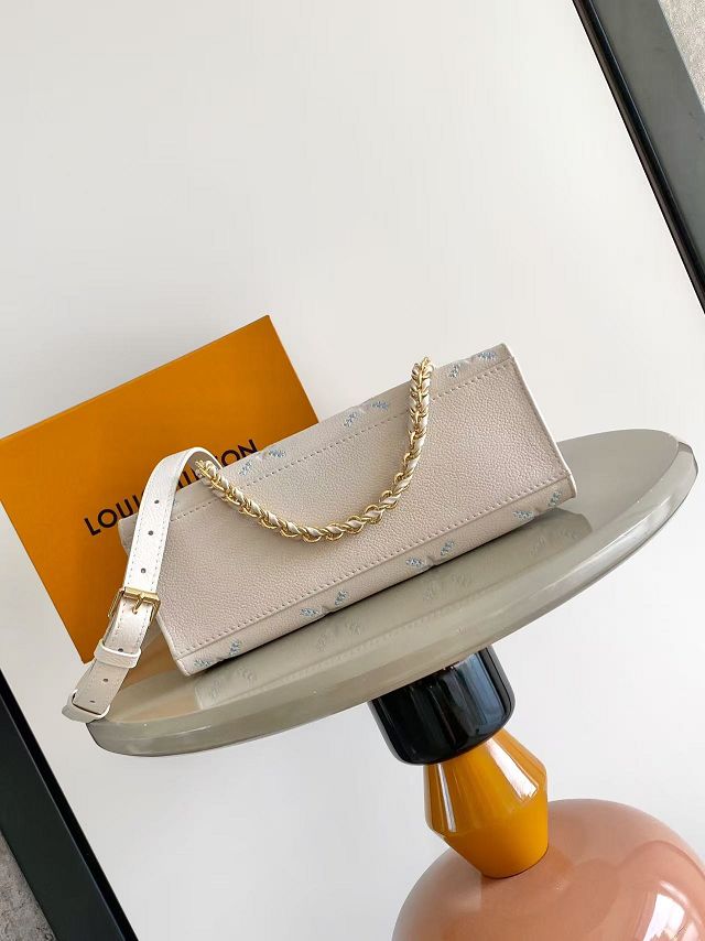 Louis vuitton original calfskin onthego east west M29487 white&blue