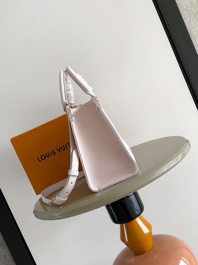 Louis vuitton original calfskin onthego pm M28528 light pink