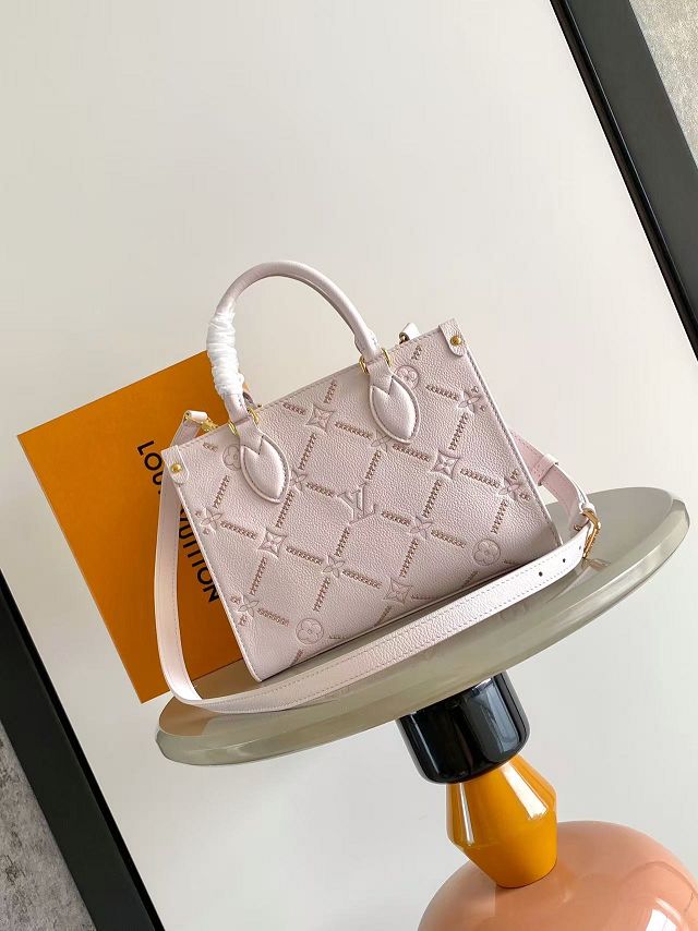 Louis vuitton original calfskin onthego pm M28528 light pink