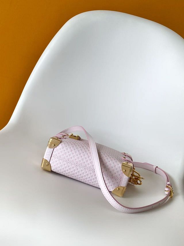 Louis vuitton original calfskin side trunk MM M28474 light pink