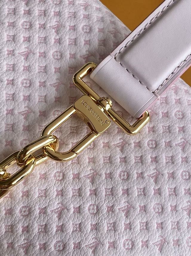 Louis vuitton original calfskin side trunk MM M28474 light pink