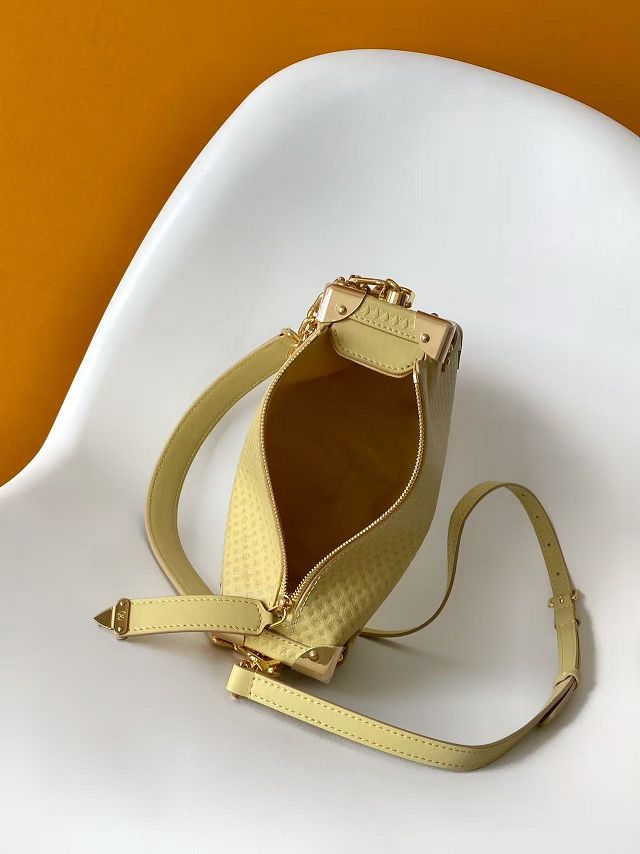Louis vuitton original calfskin side trunk MM M28474 yellow