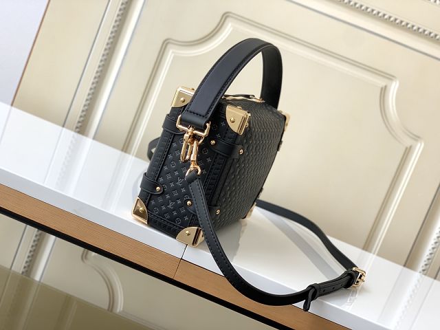 Louis vuitton original calfskin side trunk MM M29431 black