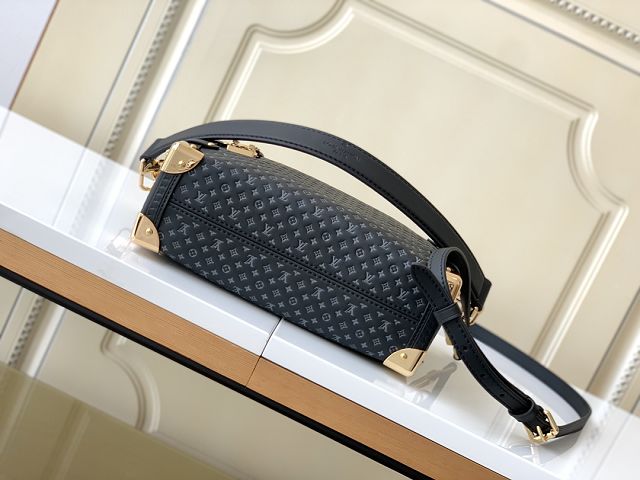 Louis vuitton original calfskin side trunk MM M29431 black