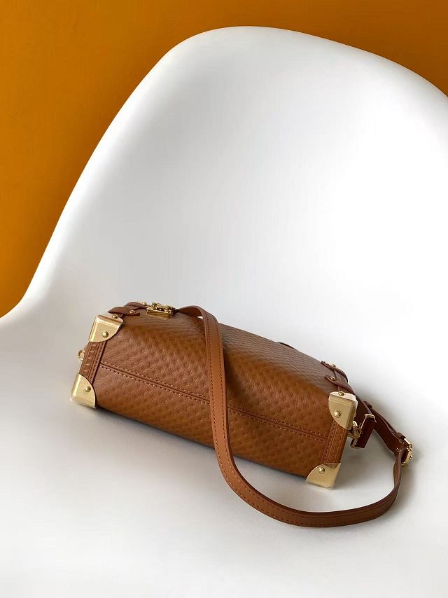 Louis vuitton original calfskin side trunk MM M29431 brown